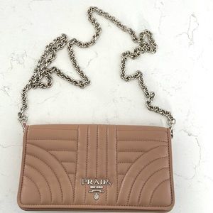 Prada beveled crossbody bag